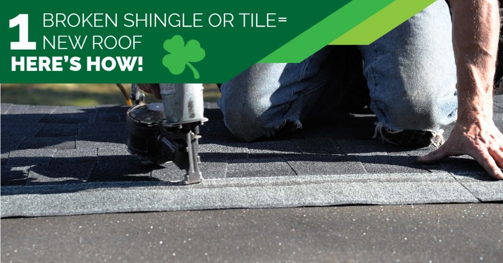 1 Broken Shingle or Tile = 1 New Roof -- Here's How!