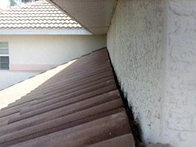 Tile roof and wall