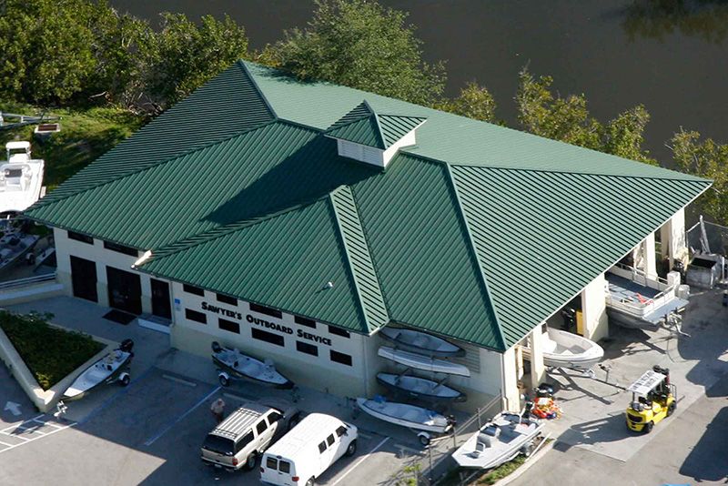 Green Metal Roof Replacement