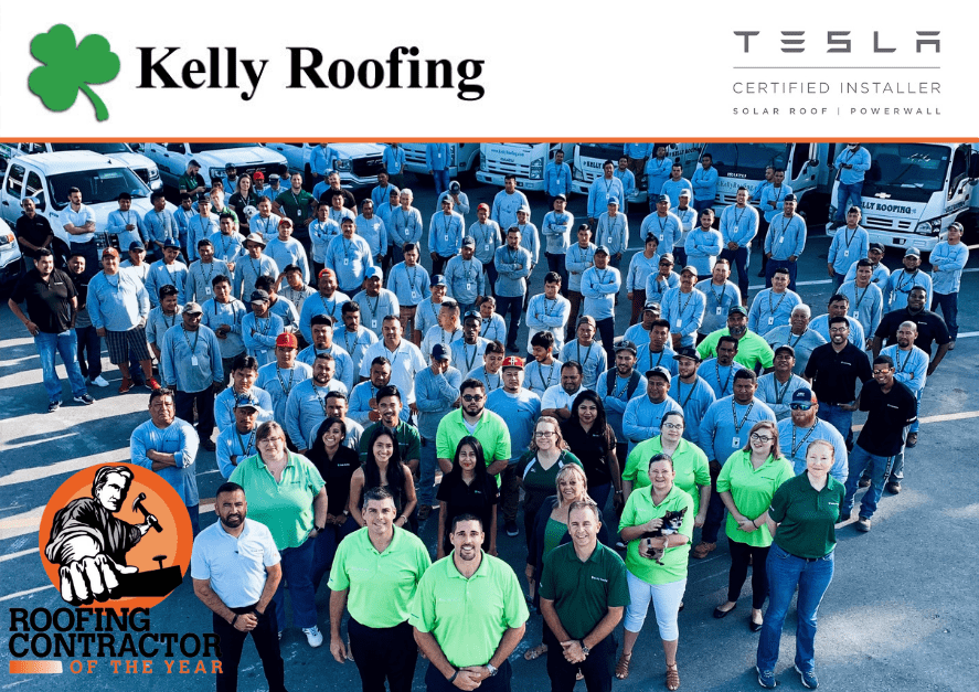 Roofing Contractor Of The Year: Kelly Roofing Team photo