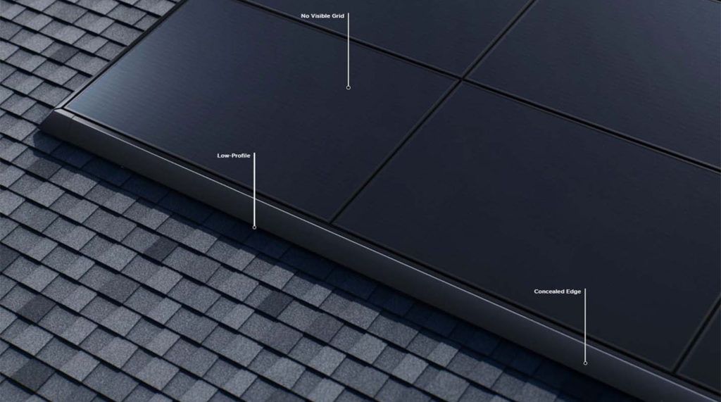 A graphic of Tesla Solar Panels.