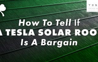 a roof with the caption "How To Tell If A Tesla Solar Roof Is A Bargain"