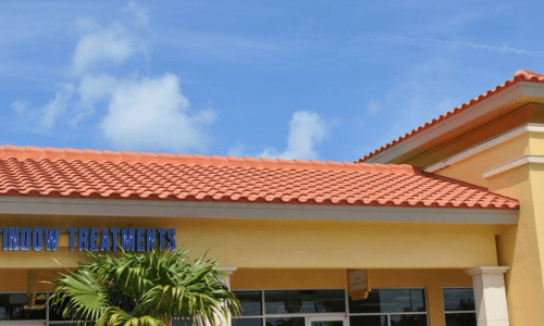 Freshly cleaned tile roof