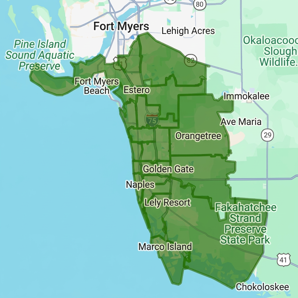 Kelly Roofing-Map-Service Area