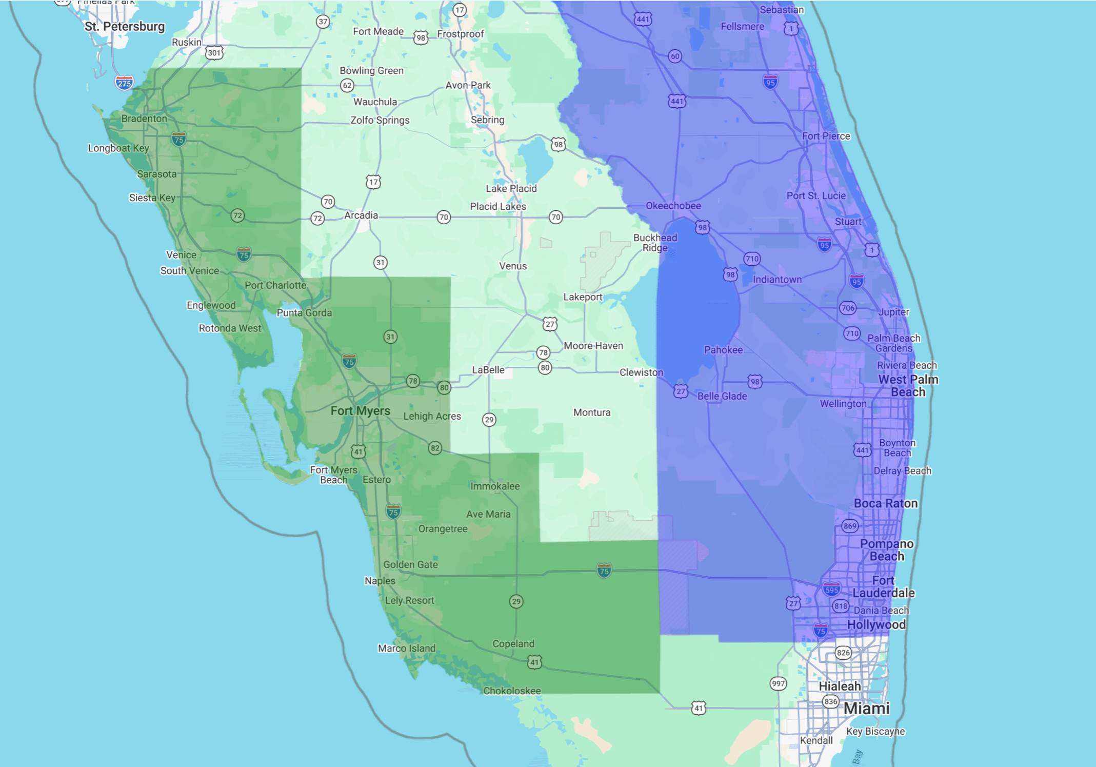Service Area Map